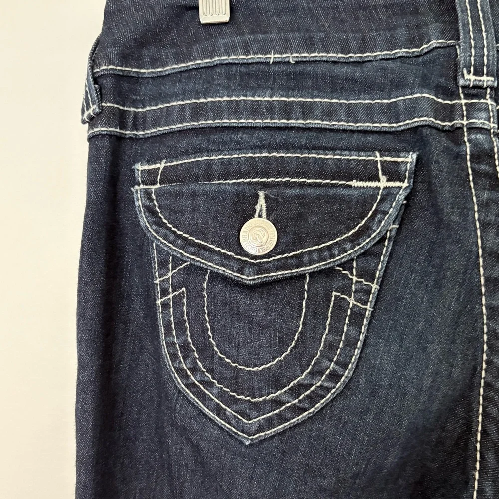 True Religion Women's Dark Blue Straight Leg Jeans - Picture 9 of 10